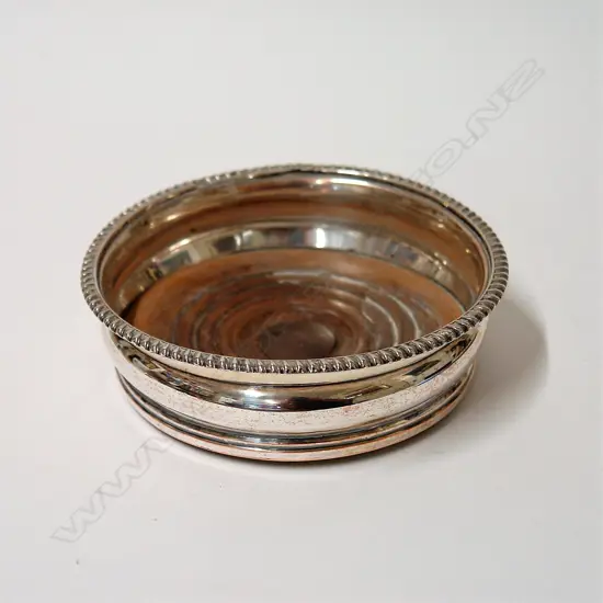 A 19thC Old Sheffield Plate wine coaster