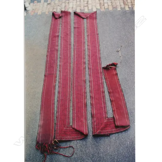 An extremely long Turkoman Yomut tent band