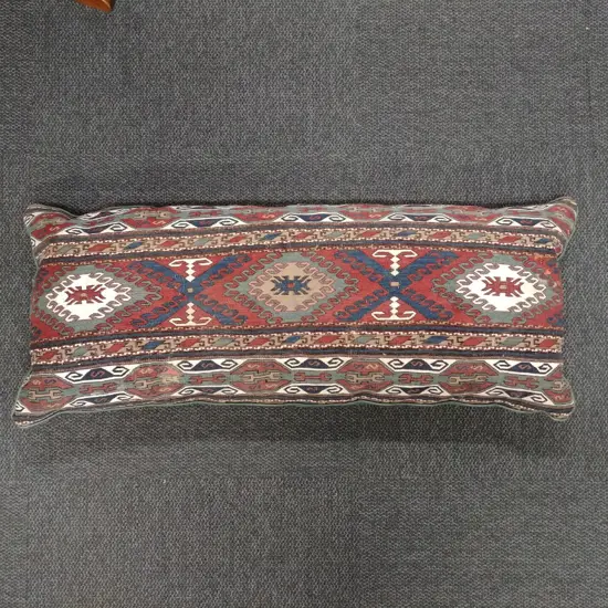 A large old Turkish Shahsavan kilim cushion