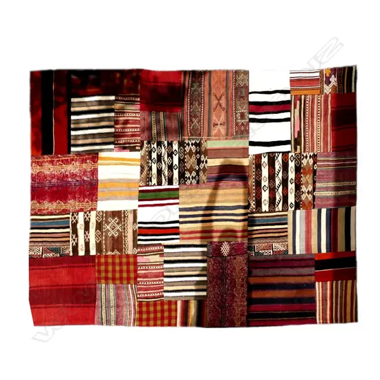 A Turkish patchwork carpet