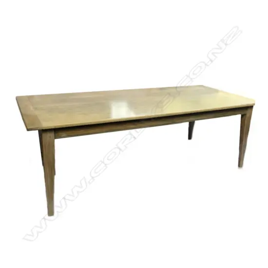 A good ash plank top dining table of French country style