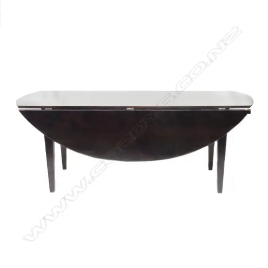 A large French walnut drop-leaf table