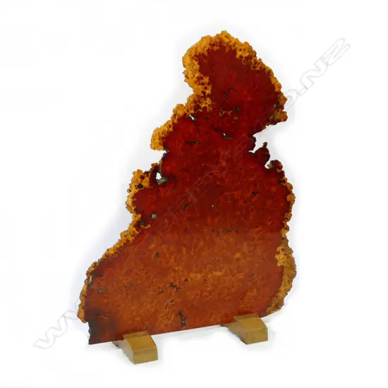 A Burmese burr rosewood room stand