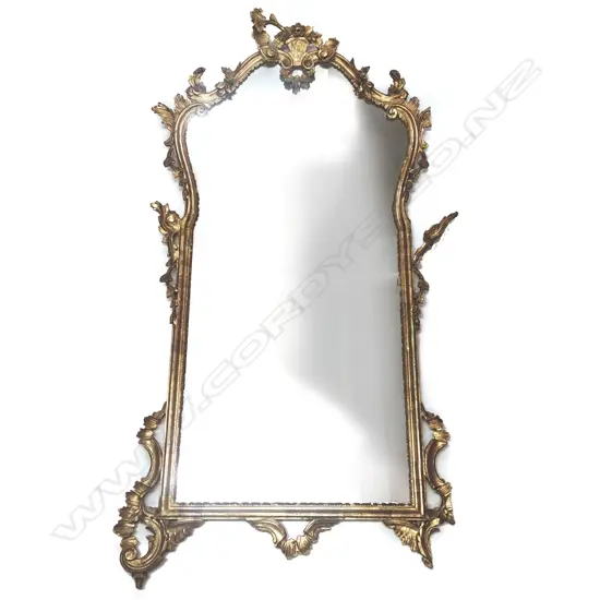A 19thC French overmantel mirror