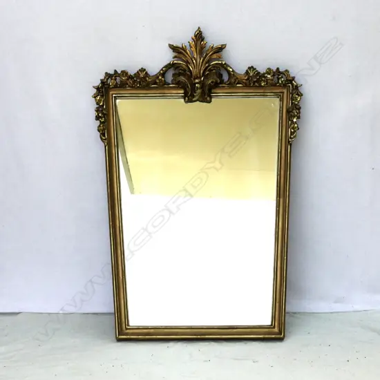 A French gilt framed mirror