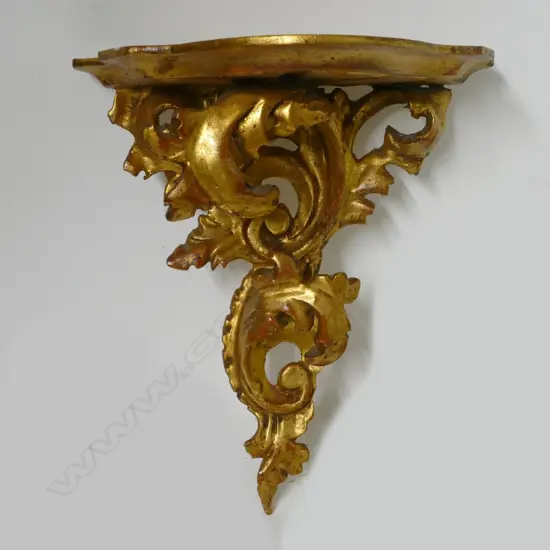 3 GILT WALL BRACKETS