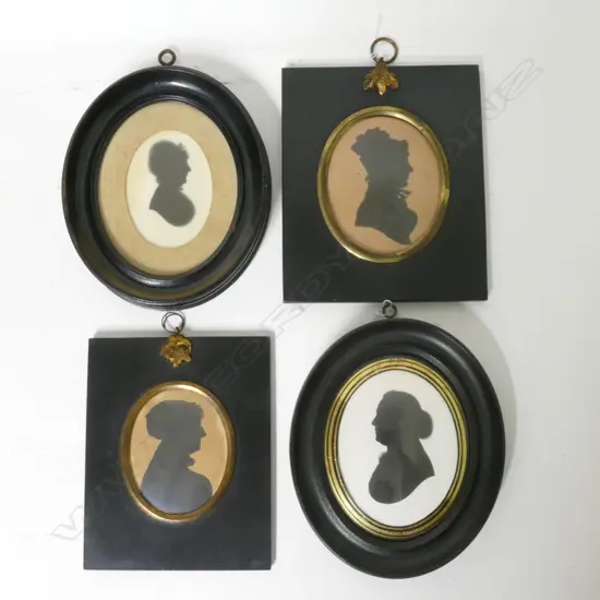 Four old silhouettes