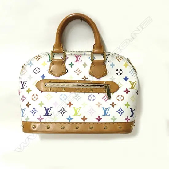 An authentic Louis Vuitton multi-colour Speedy 30 handbag