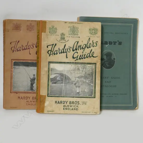 Three vintage Hardy's 'Anglers' Guides'