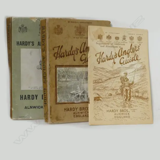 Three vintage Hardy's 'Anglers' Guides'