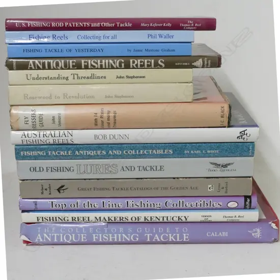 BOX OF BOOKS ON FISHING TACKLE COLLECTABLES