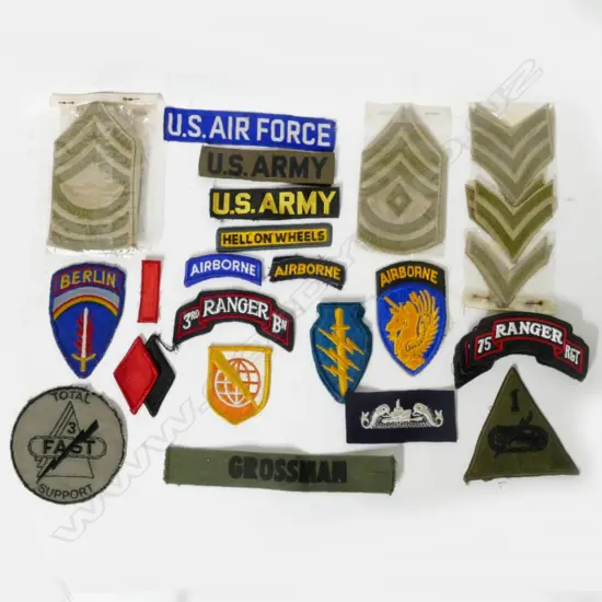 A collection of 41 assorted US military badges and insignia