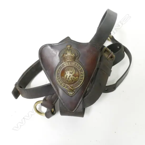 An Edward VII Boer War period equestrian martingale