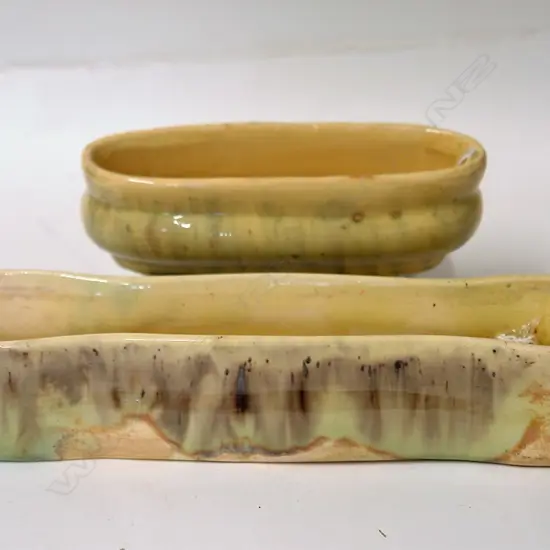 Two Briar Gardner trough form vases