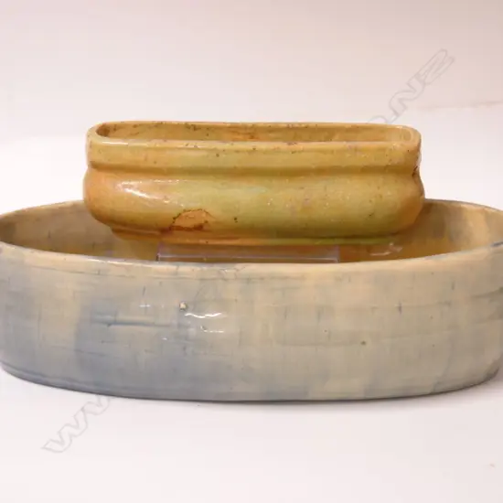 Two Briar Gardner trough form vases