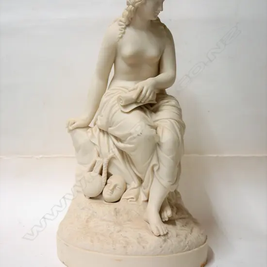 A Victorian Parianware figure of a classical Greek goddess