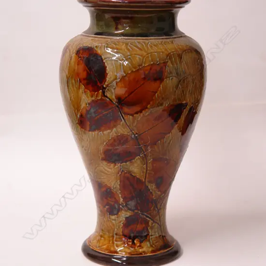 A Royal Doulton stoneware baluster vase