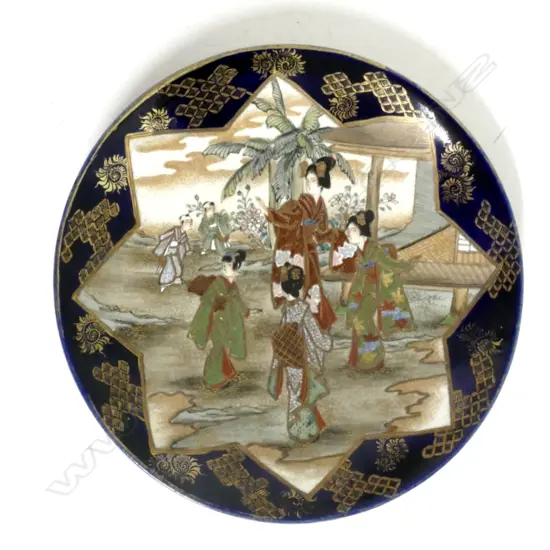 An old Japanese Satsuma dish