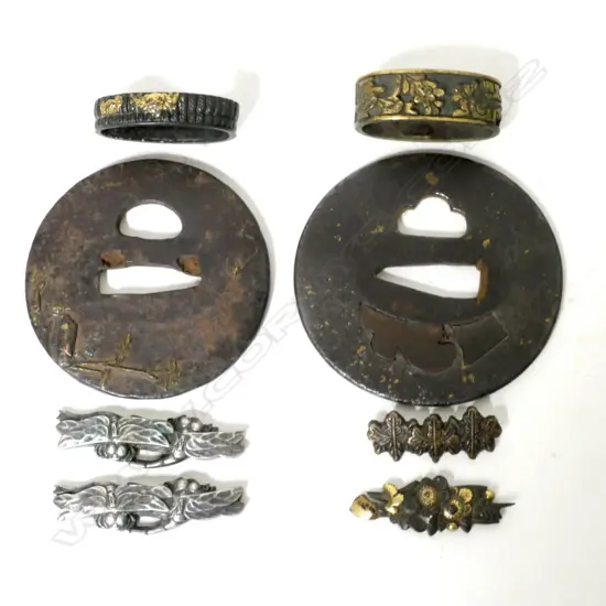 2 TSUBA, 2 FUCHI & 4 MENUKI