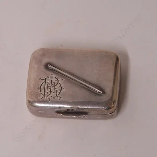 A late Victorian silver pin box
