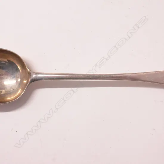 An Edwardian silver Old English basting spoon. London 1903 by Ackroyd Rhodes