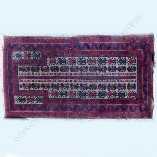 SM BALUCHI PRAYER RUG - RED