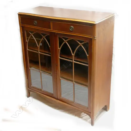 A vintage mahogany cabinet