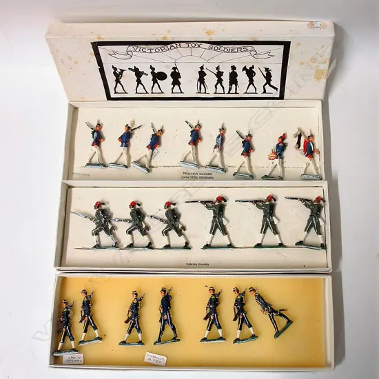Three vintage boxed sets of 'Victorian Toy Soldiers'