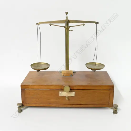 An antique set of balance scales
