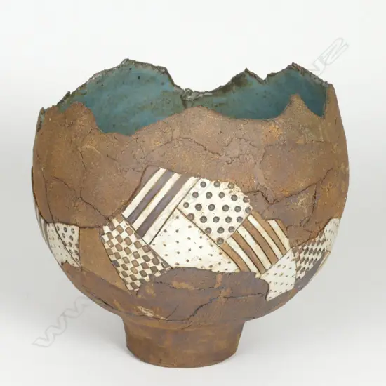 Doris Dutch large built-up deep bowl with geometric designs