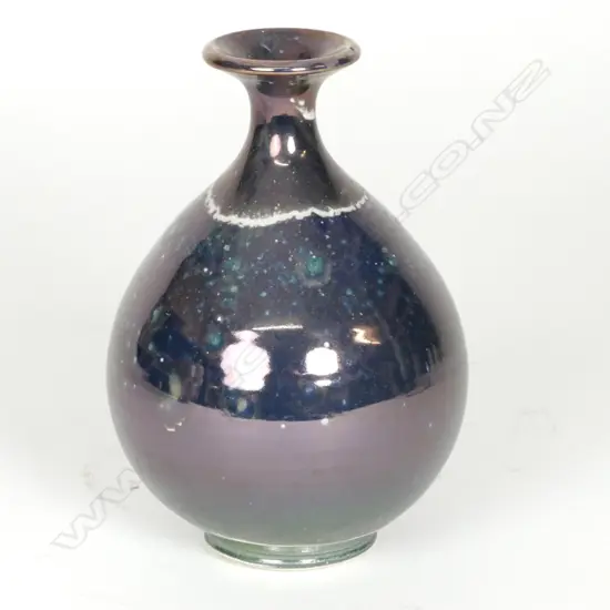 Paul Laird lustre glazed bottle vase