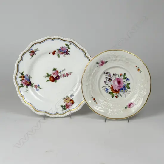 Two Regency Derby plates