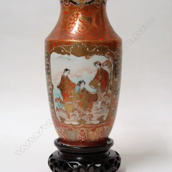 An old Japanese Kutani vase