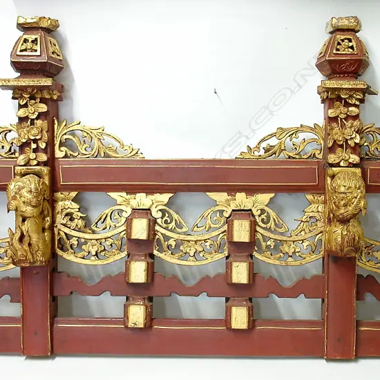 An old Oriental carved