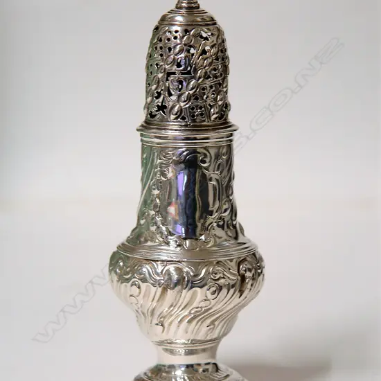 A George III silver caster