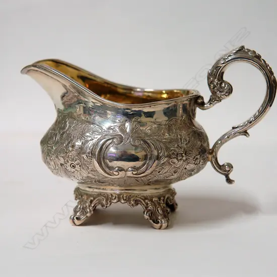 A George III silver cream jug
