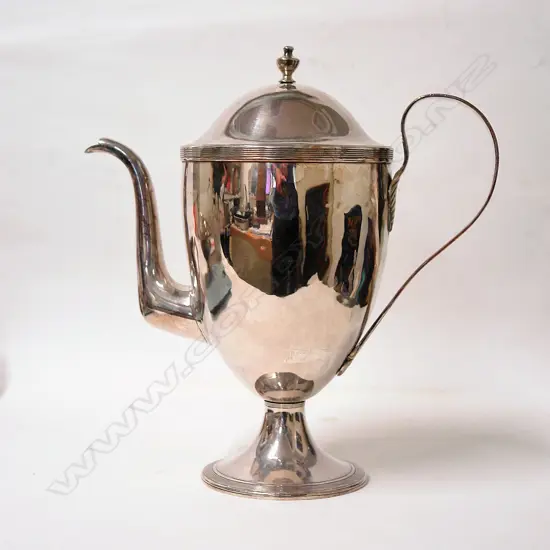 A George III Old Sheffield Plate coffee pot