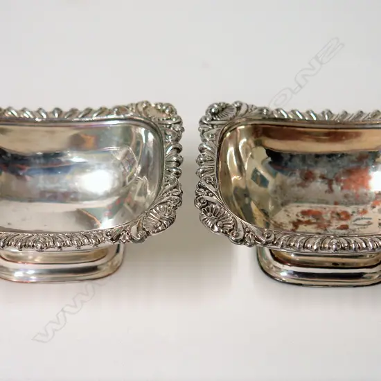 A pair of 19thC Old Sheffield Plate salts