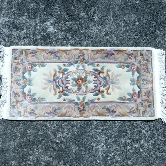A small modern good quality Chinese handmade all wool rug