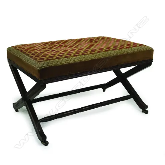 A Victorian duet stool