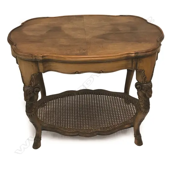 A European walnut coffee table