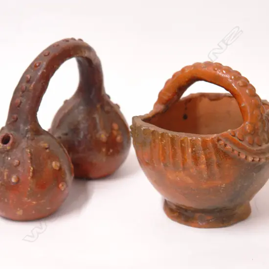 Two old Fijian Lapita type pottery vessels