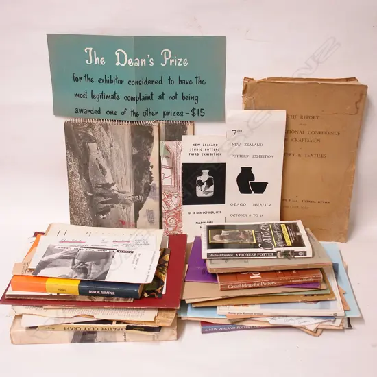 A collection of vintage mainly pottery related publications