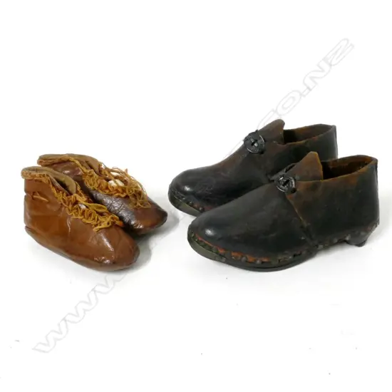 A pair of Victorian Lancashire child's clogs