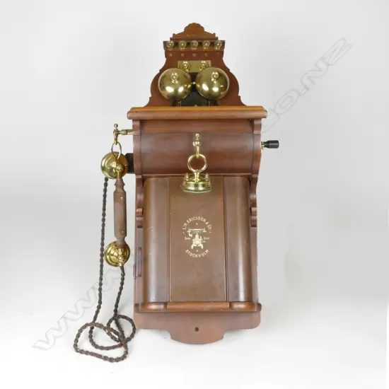 An early 20thC Ericsson 'Commonwealth' wall phone