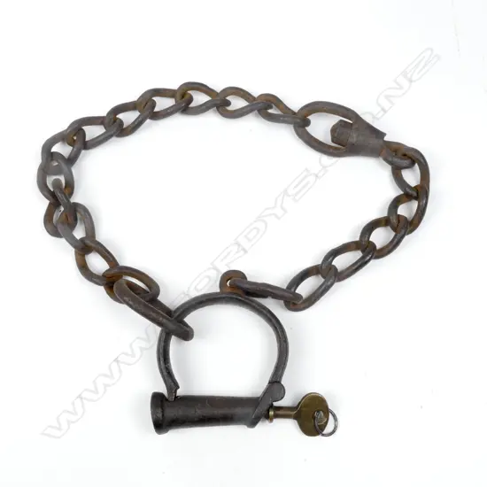 SLAVE SHIP CUFF w CHAIN & KEY