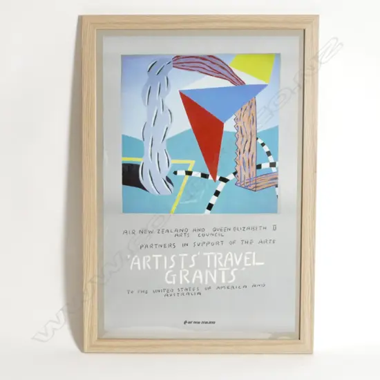 An Air NZ/Gavin Chilcott/ QEII Arts Council photolitho poster
