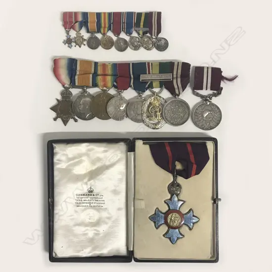 Medal group and badges awarded to Brigadier Searle Dwyer Mason (1892-1953)