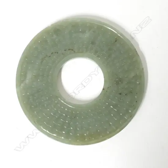 A Chinese jade bi disc