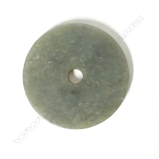 A Chinese jade bi disc